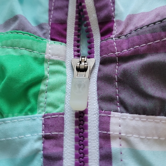 Lululemon Athletica Run Swiftly Shorty Jacket - Size 4 - Purple Electric Plaid - Picture 8 of 12